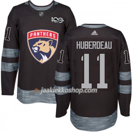 Miehille NHL Florida Panthers Pelipaita Jonathan Huberdeau 11 1917-2017 100th Anniversary Adidas Musta Authentic